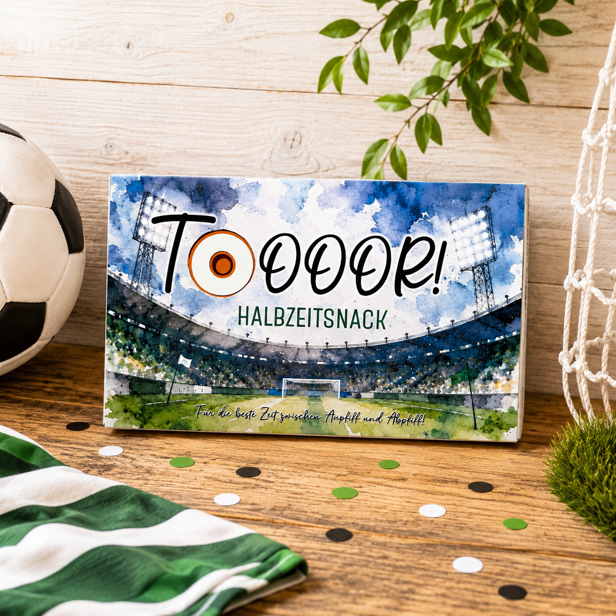 Fußballgeschenk, Toffifee-Banderole, kleine Aufmerksamkeit, Druckvorlage, Sofort-Download, Last-Minute-Geschenk, PDF-Datei