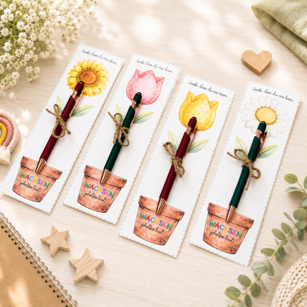 Geschenk für Erzieher/innen, Lehrer/innen, für Stifte, kleine Aufmerksamkeit, Druckvorlage, Sofort-Download, Last-Minute-Geschenk, PDF-Datei