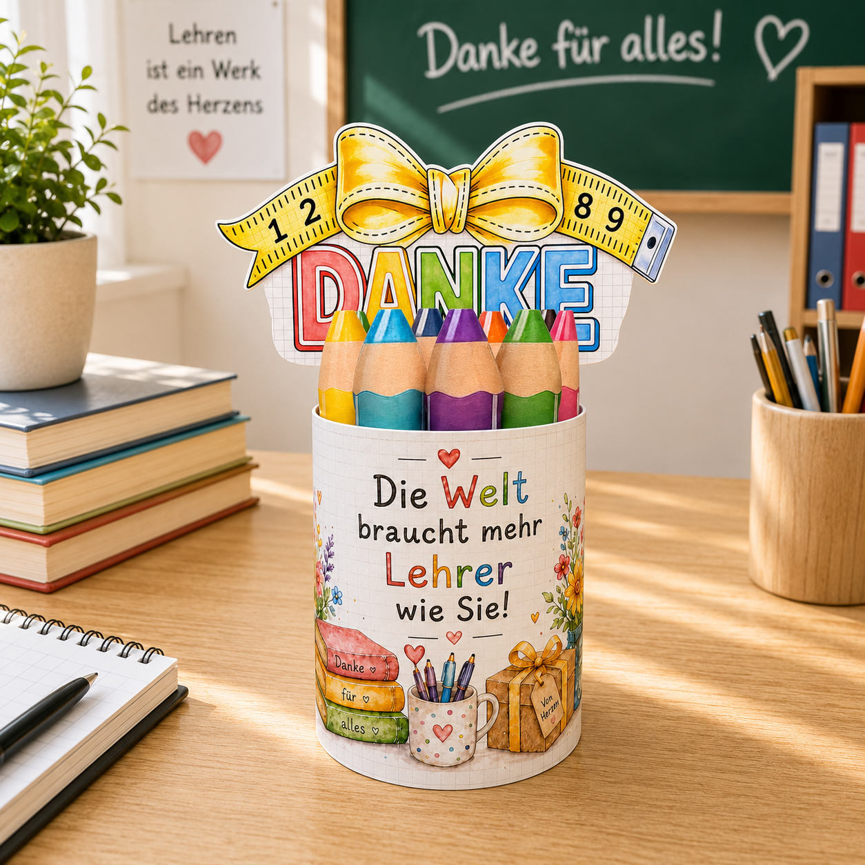 Abschiedsgeschenk für Lehrer/innen, "Sie"-Version, Duplo-Banderole, kleine Aufmerksamkeit, Druckvorlage, Sofort-Download, Last-Minute-Geschenk, PDF-Datei