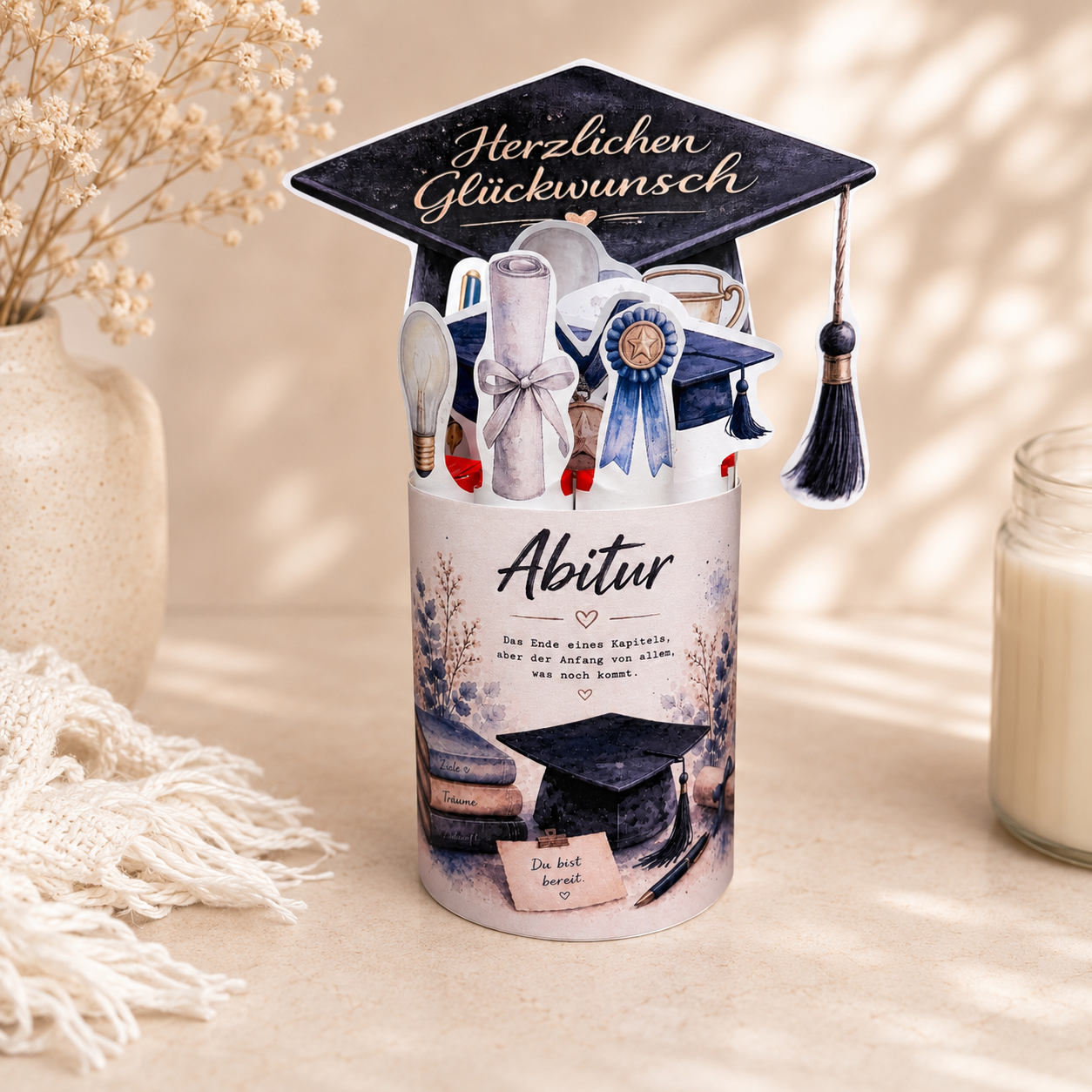 Geschenk zum Abitur, Duplo-Banderole, kleine Aufmerksamkeit, Druckvorlage, Sofort-Download, Last-Minute-Geschenk, PDF-Datei