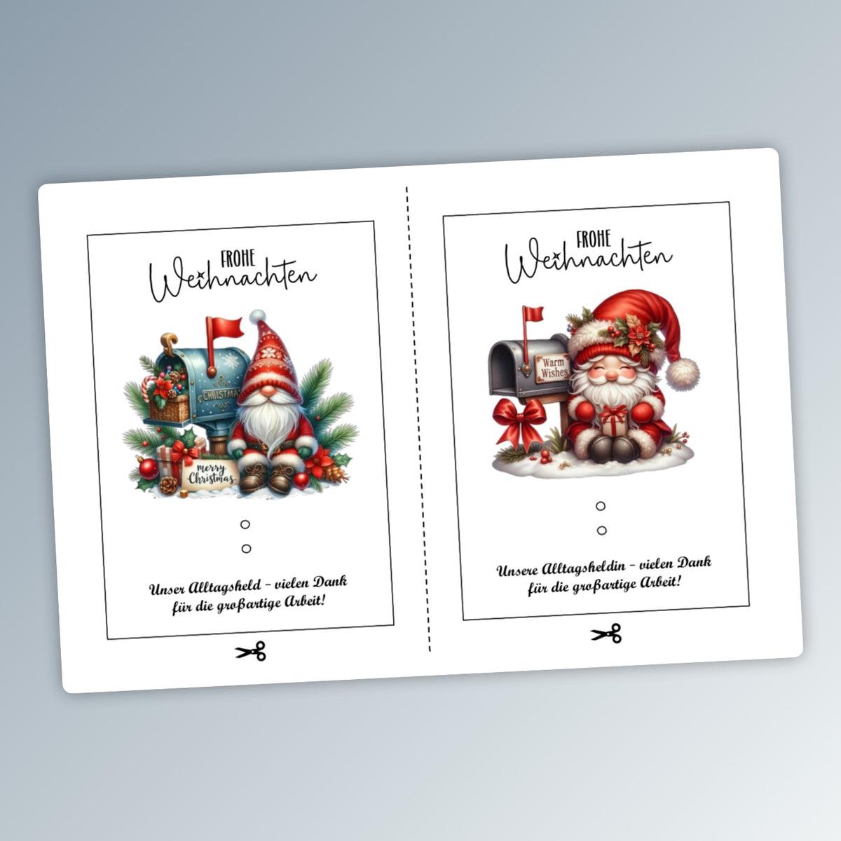 Geldgeschenk Postbote, Postbotin, Karte, Weihnachten, Druckvorlage, Geschenk, Sofort-Download, Last-Minute-Geschenk, PDF