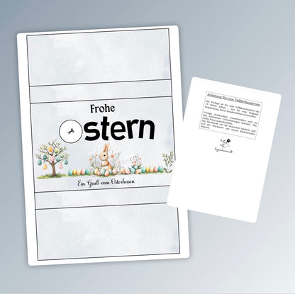 Geschenk zu Ostern, Toffifee-Banderole, kleine Aufmerksamkeit, Druckvorlage, Sofort-Download,  Last-Minute-Geschenk, PDF-Datei