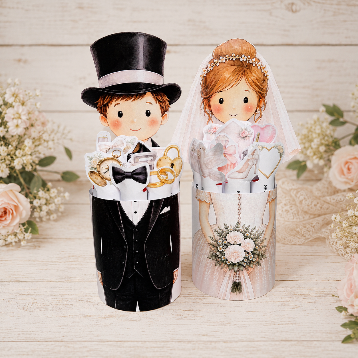 Geschenk zur Hochzeit, Duplo-Banderole, Druckvorlage, Sofort-Download, Last-Minute-Geschenk, PDF-Datei