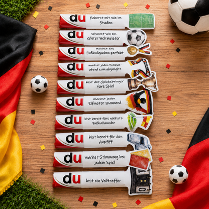 Fußballgeschenk, Mitbringsel, Duplo-Banderole, kleine Aufmerksamkeit, Druckvorlage, Sofort-Download, Last-Minute-Geschenk, PDF-Datei