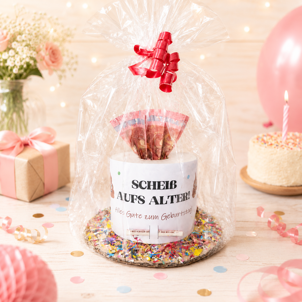 Geldgeschenk Geburtstag, Scheiß aufs Alter, Druckvorlage, Geschenk, Sofort-Download, Last-Minute-Geschenk, PDF