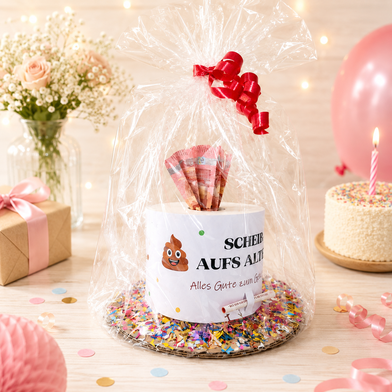 Geldgeschenk Geburtstag, Scheiß aufs Alter, Druckvorlage, Geschenk, Sofort-Download, Last-Minute-Geschenk, PDF