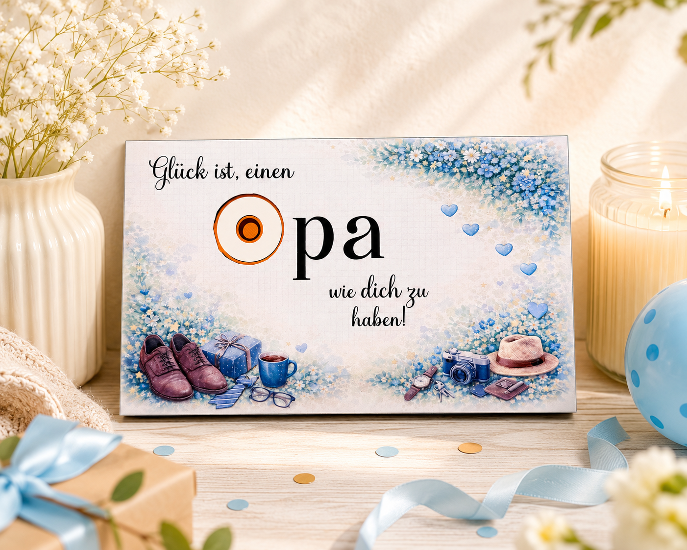 Geschenk für den Opa, Toffifee-Banderole, kleine Aufmerksamkeit, Druckvorlage, Sofort-Download,  Last-Minute-Geschenk, PDF-Datei