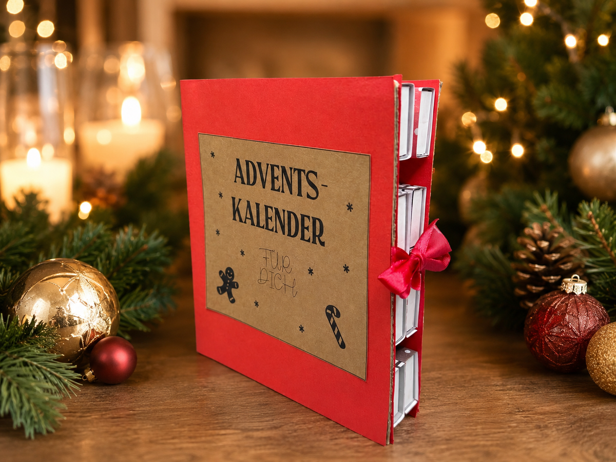 Adventskalender mit Streichholzschachteln, kleines Geschenk, Adventsgeschenk, Weihnachtsgeschenk, Kalender, kleine Aufmerksamkeit, Druckvorlage, PDF-Datei
