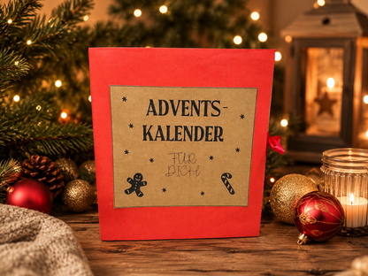 Adventskalender mit Streichholzschachteln, kleines Geschenk, Adventsgeschenk, Weihnachtsgeschenk, Kalender, kleine Aufmerksamkeit, Druckvorlage, PDF-Datei
