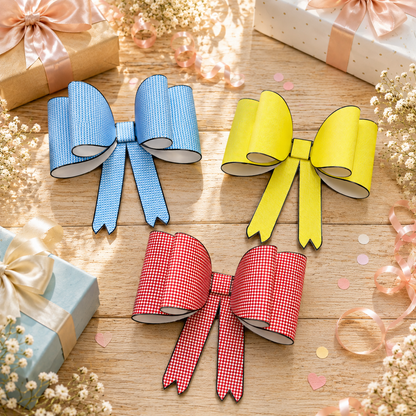 DIY Papierschleifen zum selber machen, Geschenk, Schleife, Geschenkdeko, Druckvorlage, PDF-Datei