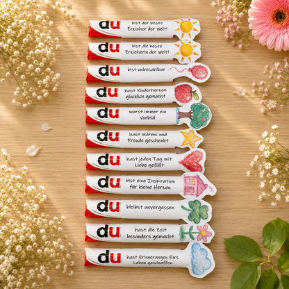 Abschiedsgeschenk für Erzieher/innen, Duplo-Banderole, kleine Aufmerksamkeit, Druckvorlage, Sofort-Download, Last-Minute-Geschenk, PDF-Datei