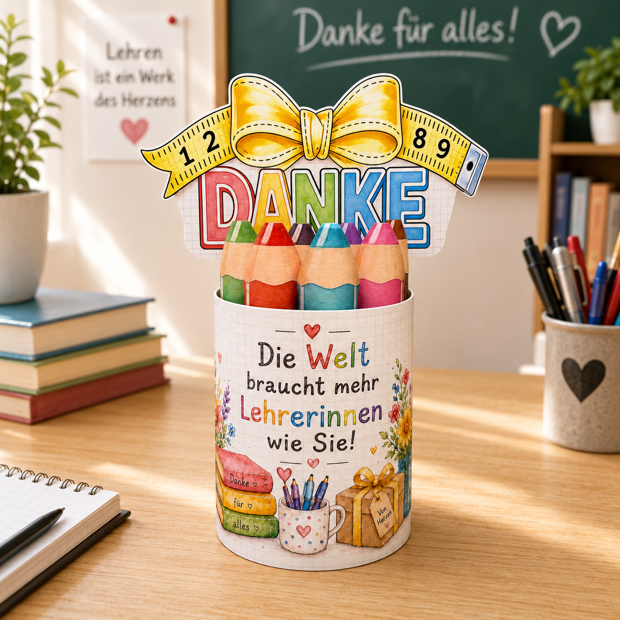 Abschiedsgeschenk für Lehrer/innen, "Sie"-Version, Duplo-Banderole, kleine Aufmerksamkeit, Druckvorlage, Sofort-Download,  Last-Minute-Geschenk, PDF-Datei