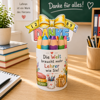 Abschiedsgeschenk für Lehrer/innen, "Sie"-Version, Duplo-Banderole, kleine Aufmerksamkeit, Druckvorlage, Sofort-Download,  Last-Minute-Geschenk, PDF-Datei