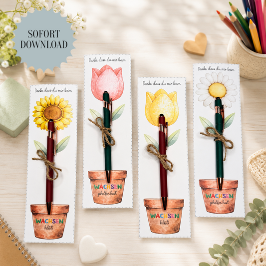 Geschenk für Erzieher/innen, Lehrer/innen, für Stifte, kleine Aufmerksamkeit, Druckvorlage, Sofort-Download, Last-Minute-Geschenk, PDF-Datei