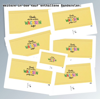 Abschiedsgeschenk für Erzieher/innen, Duplo-Banderole, kleine Aufmerksamkeit, Druckvorlage, Sofort-Download, Last-Minute-Geschenk, PDF-Datei