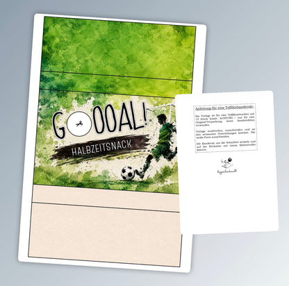 Fußballgeschenk, Toffifee-Banderole, kleine Aufmerksamkeit, Druckvorlage, Sofort-Download,  Last-Minute-Geschenk, PDF-Datei