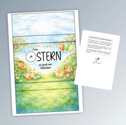 Geschenk zu Ostern, Toffifee-Banderole, kleine Aufmerksamkeit, Druckvorlage, Sofort-Download,  Last-Minute-Geschenk, PDF-Datei