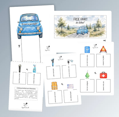 Geschenk zum bestandenen Führerschein, Duplo-Banderole, kleine Aufmerksamkeit, Druckvorlage, Sofort-Download, Last-Minute-Geschenk, PDF-Datei