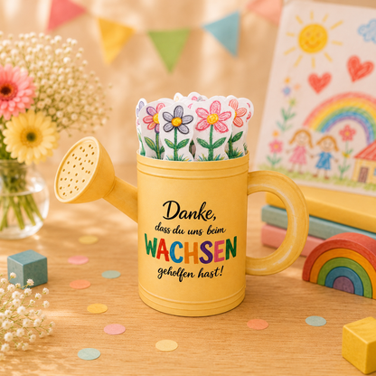 Abschiedsgeschenk für Erzieher/innen, Duplo-Banderole, kleine Aufmerksamkeit, Druckvorlage, Sofort-Download, Last-Minute-Geschenk, PDF-Datei