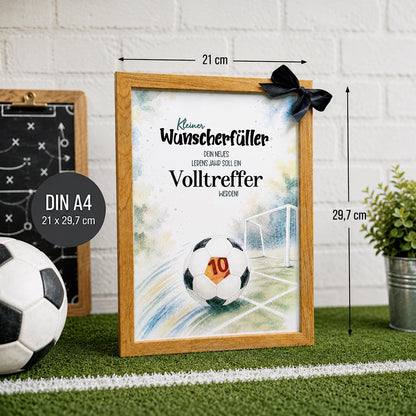 Fußballgeschenk, Bilderrahmengeschenk, Geldgeschenk, kleine Aufmerksamkeit, Druckvorlage, Sofort-Download,  Last-Minute-Geschenk, PDF-Datei