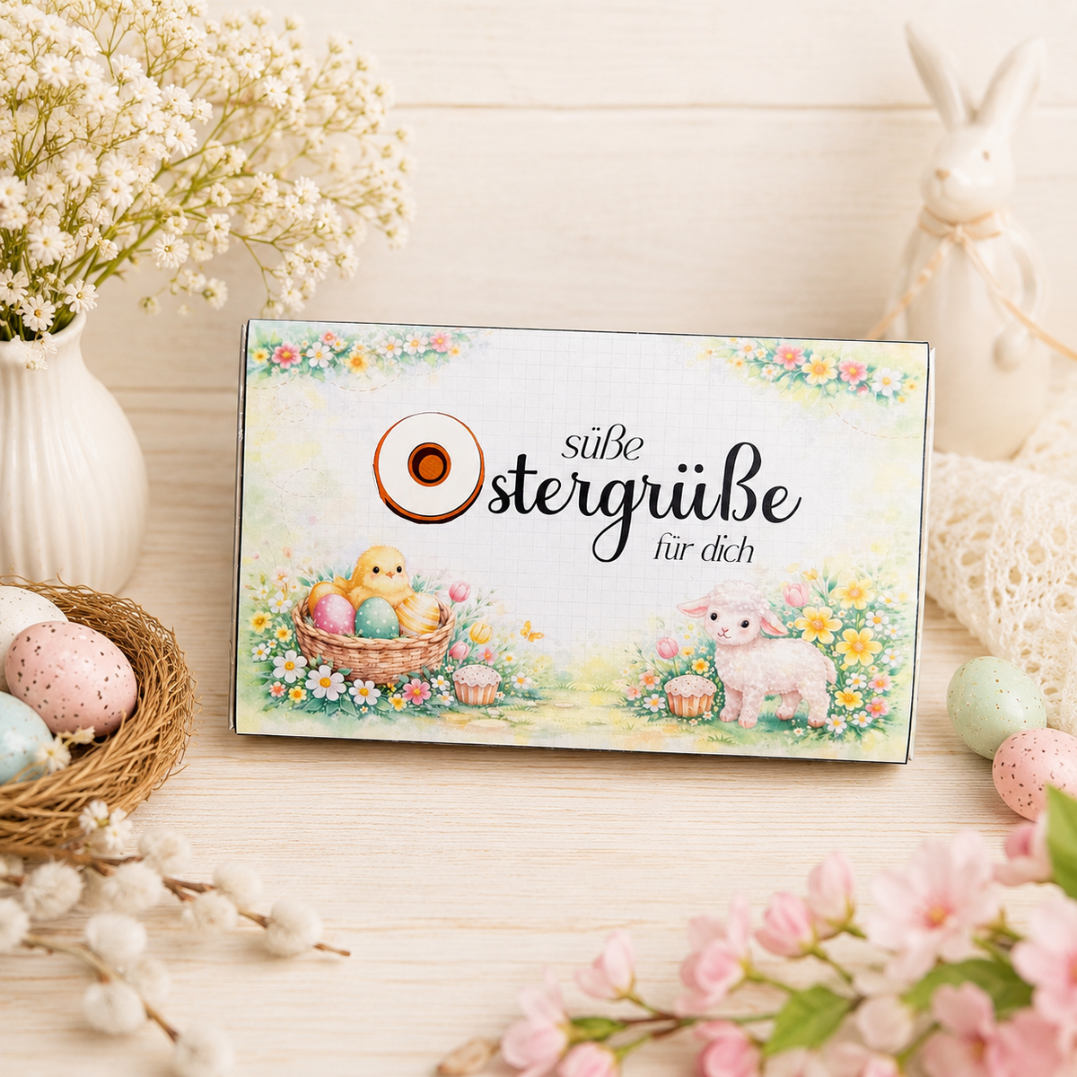 Geschenk zu Ostern, Toffifee-Banderole, kleine Aufmerksamkeit, Druckvorlage, Sofort-Download,  Last-Minute-Geschenk, PDF-Datei