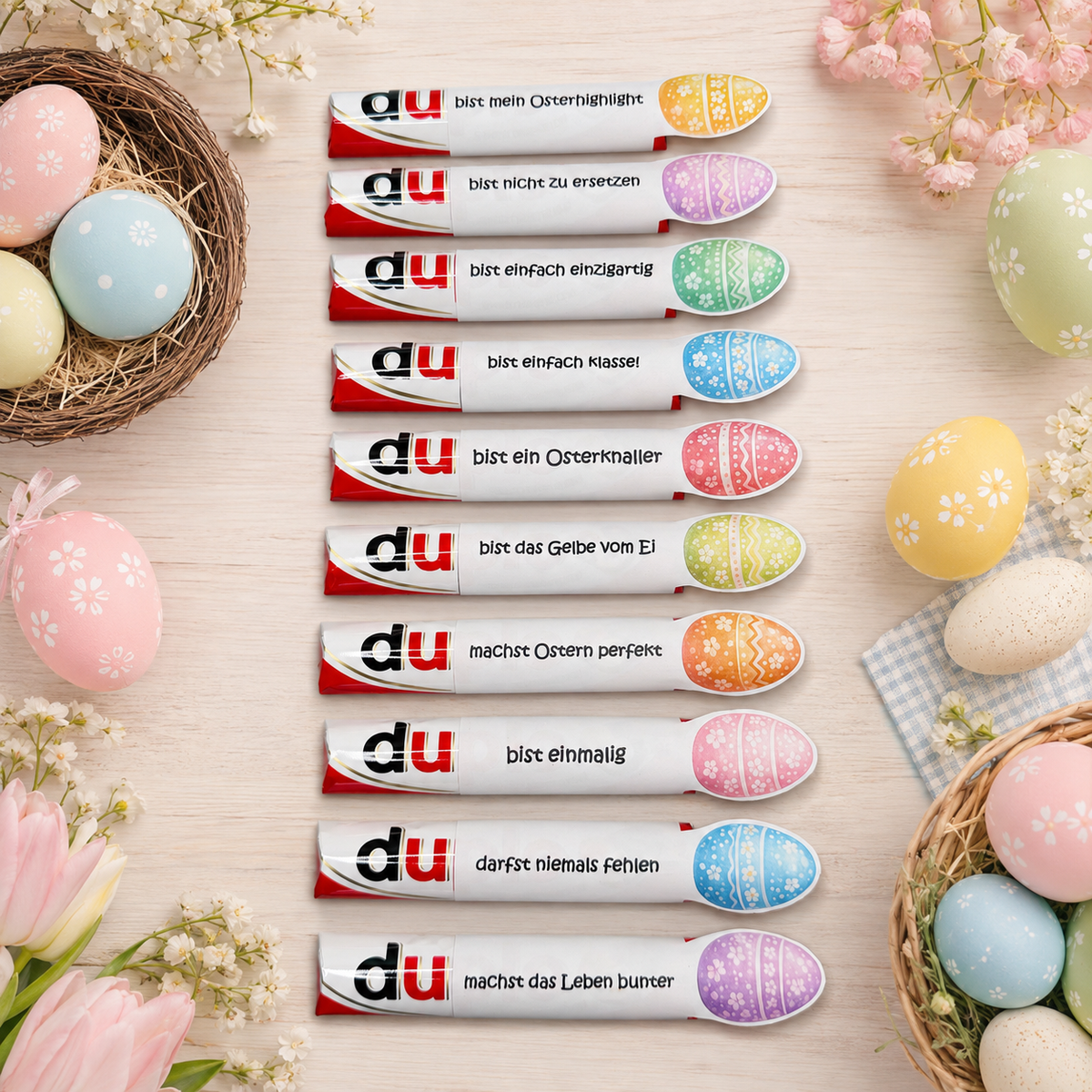 Geschenk zu Ostern, Duplo-Banderole, Osterhäschen, kleine Aufmerksamkeit, Druckvorlage, Sofort-Download,  Last-Minute-Geschenk, PDF-Datei