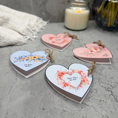 Valentinstag Geschenk, kleine Herzen, Druckvorlage, Sofort-Download,  Last-Minute-Geschenk, PDF-Datei