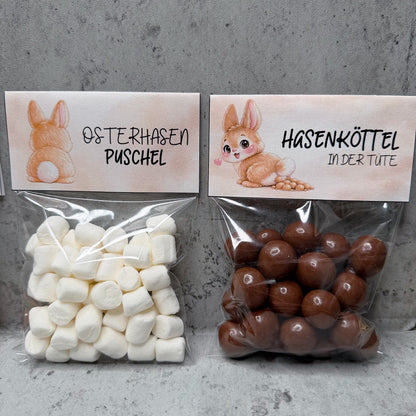 Geschenk zu Ostern, Oster-Tütchen, Schilder, kleine Aufmerksamkeit, Druckvorlage, Sofort-Download,  Last-Minute-Geschenk, PDF-Datei