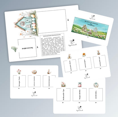 Geschenk zu Ostern, Duplo-Banderole, für 10er Duplo-Packung, Osterhasensuche, kleine Aufmerksamkeit, Druckvorlage, Sofort-Download,  Last-Minute-Geschenk, PDF-Datei
