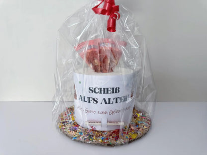 Geldgeschenk Geburtstag, Scheiß aufs Alter, Druckvorlage, Geschenk, Sofort-Download, Last-Minute-Geschenk, PDF